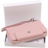 Розовый женский кошелек среднего размера из натуральной кожи ST Leather 1767384 - 11