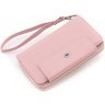 Розовый женский кошелек среднего размера из натуральной кожи ST Leather 1767384 - 3