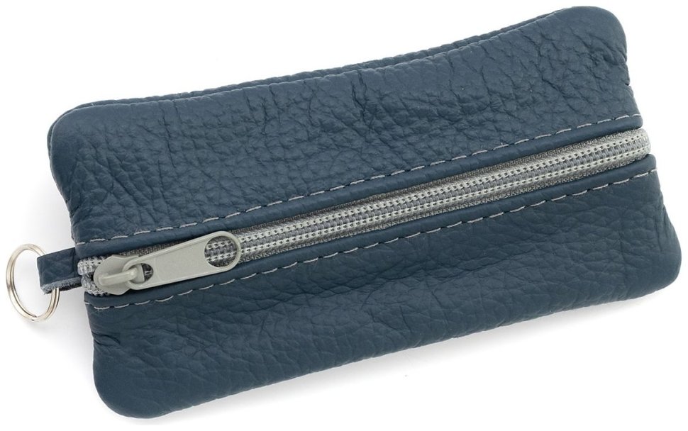 Большая кожаная ключница с двумя отделениями Leather Collection 97784 цвет синий фото №1 Большая кожаная ключница с двумя отделениями Leather Collection 97784 цвет синий modnotak фото №1