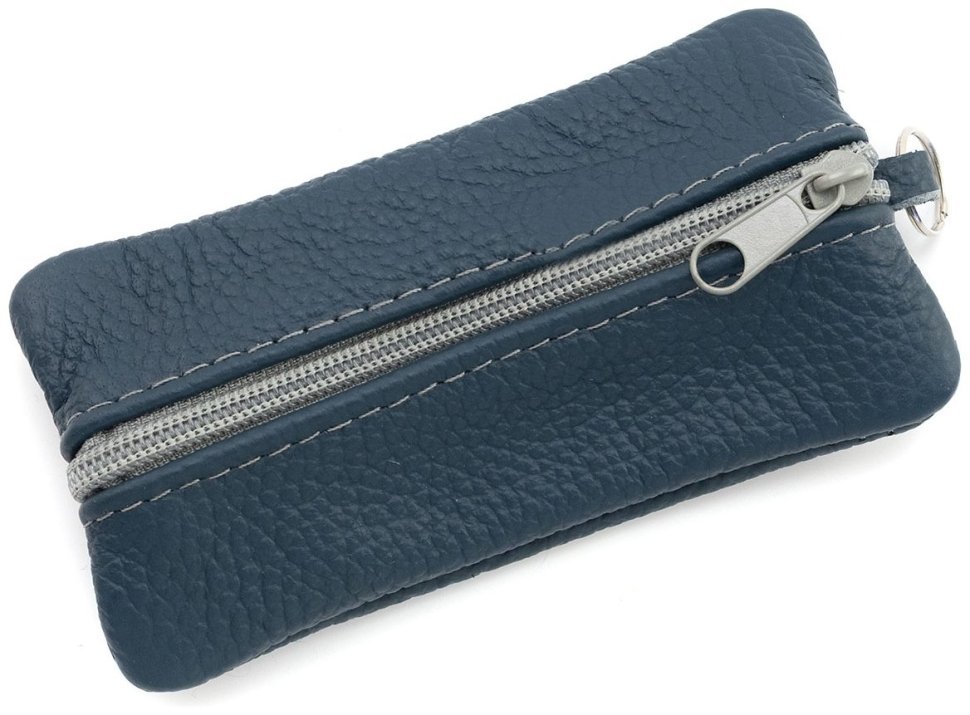 Большая кожаная ключница с двумя отделениями Leather Collection 97784 цвет синий фото №4 Большая кожаная ключница с двумя отделениями Leather Collection 97784 цвет синий modnotak фото №4