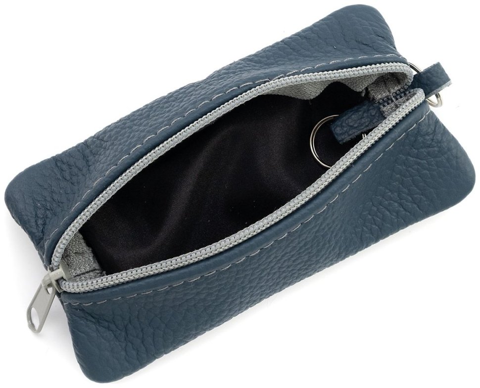 Большая кожаная ключница с двумя отделениями Leather Collection 97784 цвет синий фото №5 Большая кожаная ключница с двумя отделениями Leather Collection 97784 цвет синий modnotak фото №5