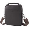 Якісна чоловіча шкіряна сумка-барсетка в коричневому кольорі H.T. Leather 78084 - 5