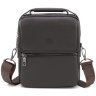 Якісна чоловіча шкіряна сумка-барсетка в коричневому кольорі H.T. Leather 78084 - 6