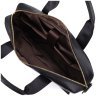 Деловой мужской портфель из фактурной кожи для ноутбука до 15" Vintage 98184 черного цвета modnotak фото - 7
