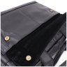 Деловой мужской портфель из фактурной кожи для ноутбука до 15" Vintage 98184 черного цвета modnotak фото - 8