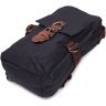 Черная мужская сумка-слинг из плотного текстиля с молниевой застежкой Vintage 2422187 - 3