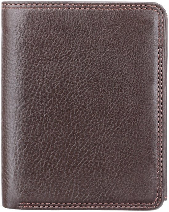 Функциональное мужское портмоне из натуральной кожи коричневого цвета без фиксации Visconti Brixton 68784