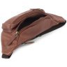 Коричневая мужская сумка на пояс из натуральной кожи высокого качества Visconti 68984 - 6