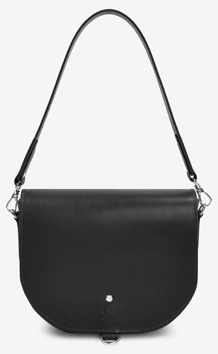 Черная женская сумка из натуральной кожи с одной лямкой BlankNote Ruby L 79084