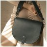 Черная женская сумка из натуральной кожи с одной лямкой BlankNote Ruby L 79084 - 9