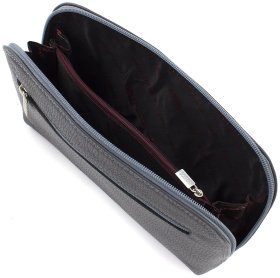 Темно-серая женская косметичка из натуральной кожи турецкого производства KARYA 69784