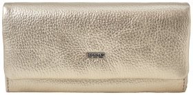 Золотистий жіночий гаманець великого розміру з м'якої шкіри з вираженою фактурою Desisan 79784