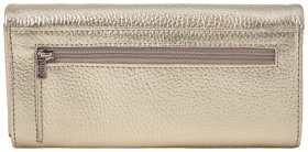 Золотистий жіночий гаманець великого розміру з м'якої шкіри з вираженою фактурою Desisan 79784