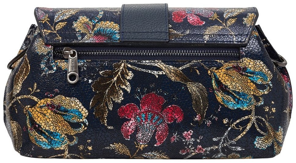 Разноцветная женская сумка-кроссбоди горизонтального типа с цветочным принтом Desisan 79984 modnotak фото №4