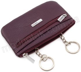 Женская кожаная ключница на молнии KARYA (435-243)