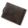Шкіряний гаманець темно-коричневого кольору на магніті Grande Pelle (13242) - 3