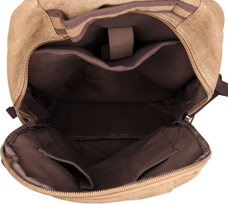 Зручний текстильний рюкзак з кишенею для ноутбука VINTAGE STYLE (14586)