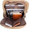 Удобный текстильный рюкзак с карманом для ноутбука VINTAGE STYLE (14586) - 9