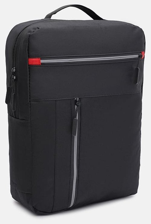Недорогий чоловічий рюкзак великого розміру із чорного текстилю Monsen 71585