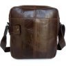 Зручна повсякденна чоловіча сумка на плече коричневого кольору VINTAGE STYLE (14095) - 5