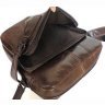 Зручна повсякденна чоловіча сумка на плече коричневого кольору VINTAGE STYLE (14095) - 7