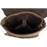 Текстильна сумка месенджер коричневого кольору VINTAGE STYLE (14588) - 8