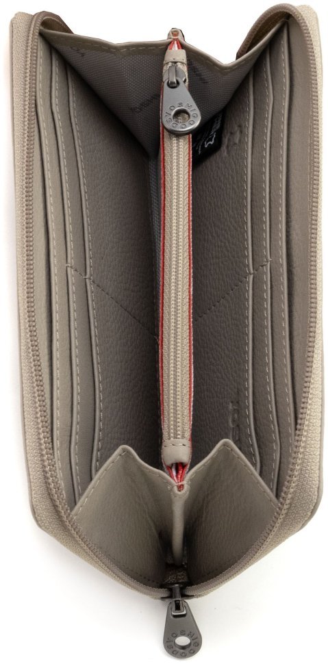 Жіночий гаманець з натуральної шкіри сіро-бежевого кольору Yoshi Baxter Warm Grey (Великобританія) 91785 фото №2 Жіночий гаманець з натуральної шкіри сіро-бежевого кольору Yoshi Baxter Warm Grey (Великобританія) 91785 modnotak фото №2