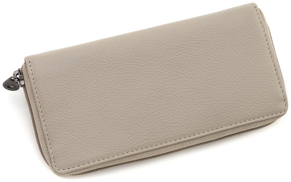 Жіночий гаманець з натуральної шкіри сіро-бежевого кольору Yoshi Baxter Warm Grey (Великобританія) 91785 фото №3 Жіночий гаманець з натуральної шкіри сіро-бежевого кольору Yoshi Baxter Warm Grey (Великобританія) 91785 modnotak фото №3