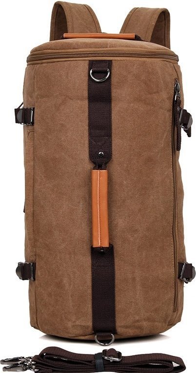 Текстильная дорожная сумка - рюкзак трансформер VINTAGE STYLE (14582)