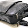 Чоловічий шкіряний рюкзак з чорного кольору на два відділення TARWA (19927) - 5