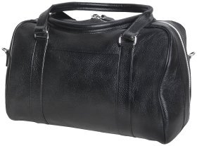 Дорожная сумка черного цвета из натуральной кожи флотар Vip Collection 102685