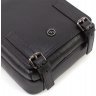 Кожаная небольшая мужская сумка черного цвета с ремешком через плечо H.T Leather (3642-5) - 6