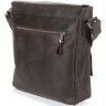 Солидная мужская сумка через плечо коричневого цвета из винтажной кожи SHVIGEL (00886)  - 4