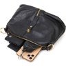 Жіноча сумка з натуральної шкіри чорного кольору Vintage (2422135) - 6
