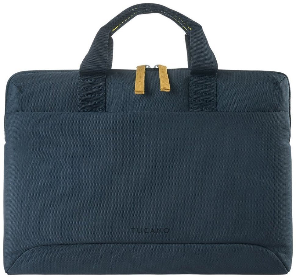 Стильная сумка из текстиля с отделением для ноутбука до 16" через плечо с двойными ручками Tucano Smilza синего цвета 103485 modnotak фото №1