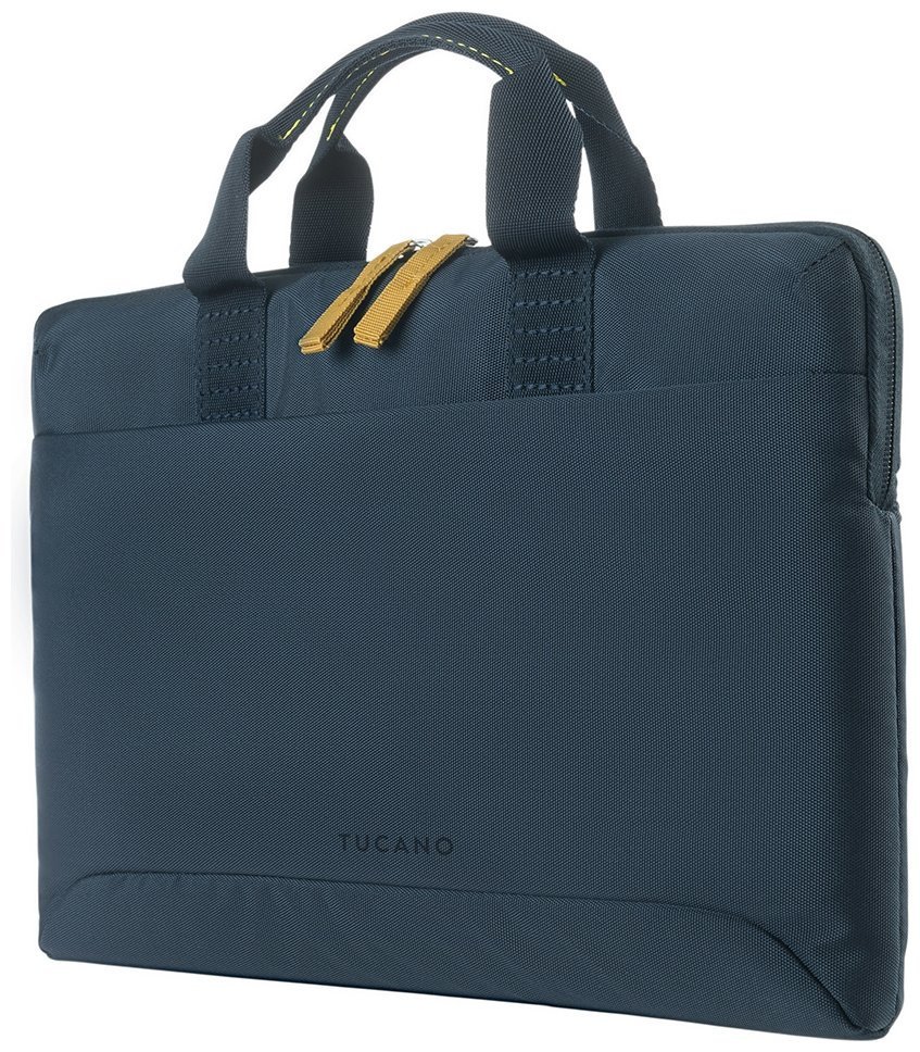 Стильная сумка из текстиля с отделением для ноутбука до 16" через плечо с двойными ручками Tucano Smilza синего цвета 103485 modnotak фото №2
