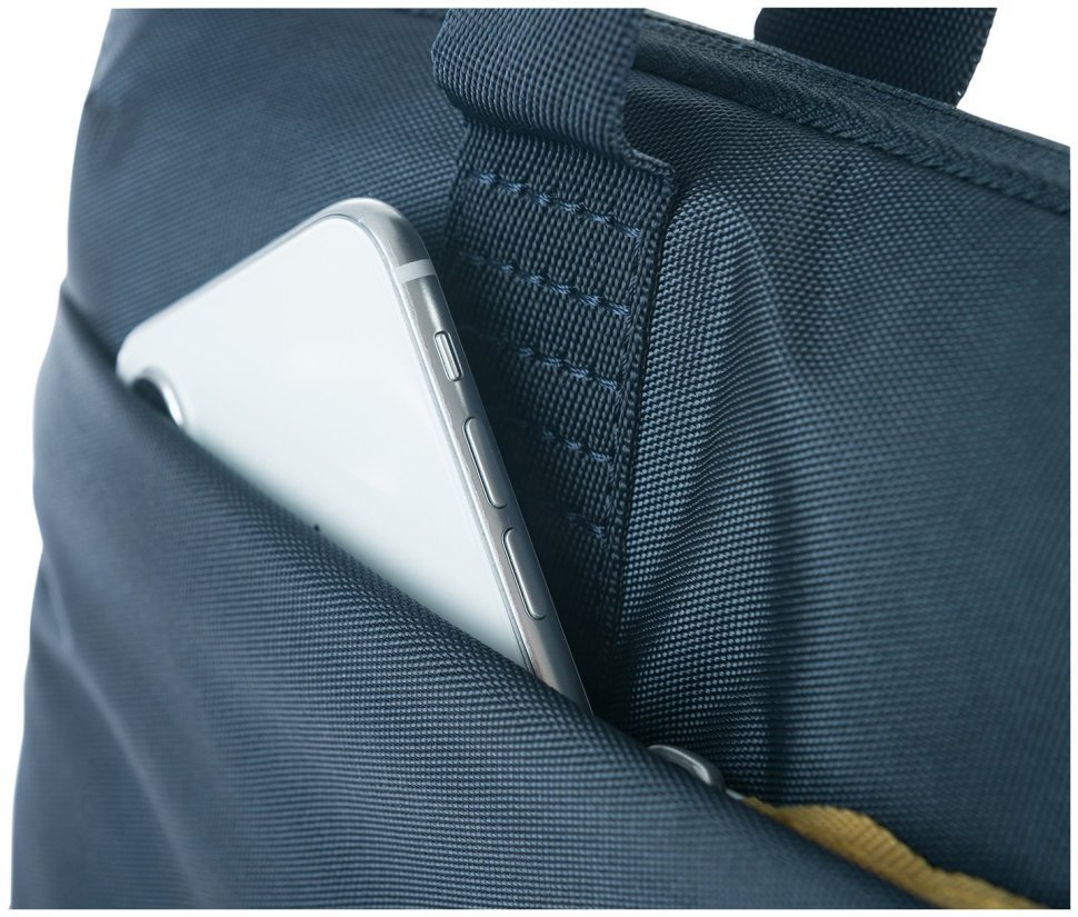 Стильная сумка из текстиля с отделением для ноутбука до 16" через плечо с двойными ручками Tucano Smilza синего цвета 103485 modnotak фото №7