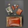 Подарочный набор для мужчины кожаных из сумки, портмоне и брелока BlankNote (12343)  - 3