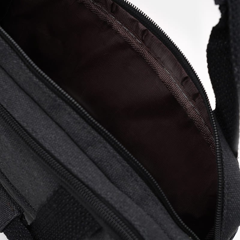 Повседневная текстильная мужская сумка через плечо с ручкой для носки Monsen 104485 черного цвета фото №5 Повседневная текстильная мужская сумка через плечо с ручкой для носки Monsen 104485 черного цвета modnotak фото №5