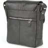 Кожаная мужская сумка-мессенджер из фактурной кожи на клапане с магнитом SHVIGEL (00853) - 3
