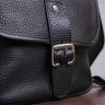 Кожаная мужская сумка-мессенджер из фактурной кожи на клапане с магнитом SHVIGEL (00853) - 8