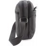 Чорна сумка з натуральної шкіри на плече Leather Collection (11513) - 2