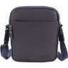 Синяя мужская сумка на плечо из натуральной кожи Leather Collection (11111) - 4