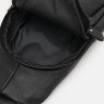 Чоловіча сумка-рюкзак через плече з натуральної шкіри Borsa Leather 94685 чорного кольору фото №5 Чоловіча сумка-рюкзак через плече з натуральної шкіри Borsa Leather 94685 чорного кольору modnotak фото - 5
