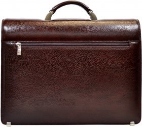 Класичний шкіряний портфель коричневого кольору Desisan (206-019) - 2