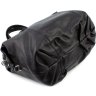 Велика жіноча сумка горизонтального типу із чорної шкіри KARYA (21031) - 8