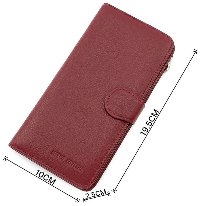 Місткий жіночий гаманець зі шкіри на кнопці Marco Coverna (17871) modnotak фото №3