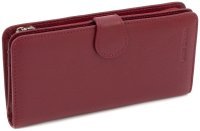 Вместительный женский кошелек из кожи на кнопке Marco Coverna (17871)