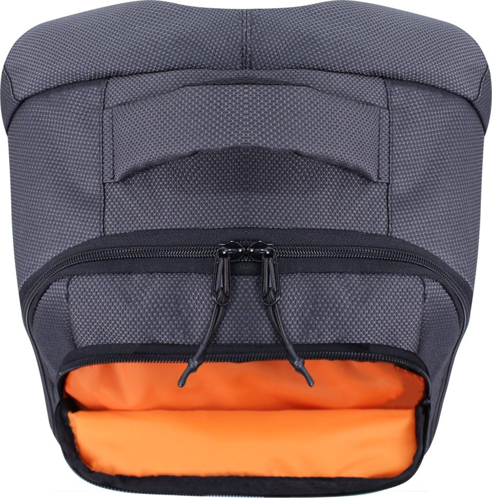 Чоловічий рюкзак для ноутбука із текстилю чорного кольору Bagland (55385)