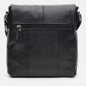 Мужская сумка-планшет на плечо из черной кожи с клапаном Keizer (21348) - 4